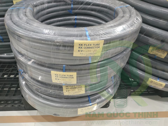 Ống ruột gà lõi thép chống thấm dầu và nước NP